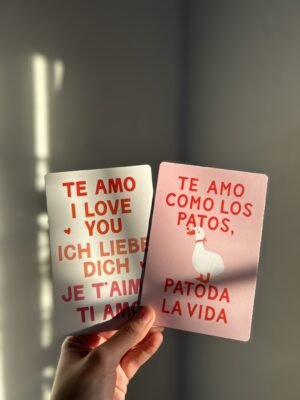 Tarjetas Postal "Te amo como los patos"