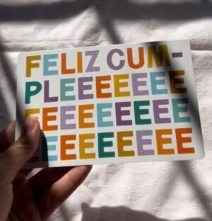 Screenshot Tarjetas Postal "Feliz cumpleeeee"