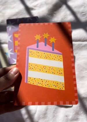 Screenshot Tarjetas Postal "Torta con bengalas"
