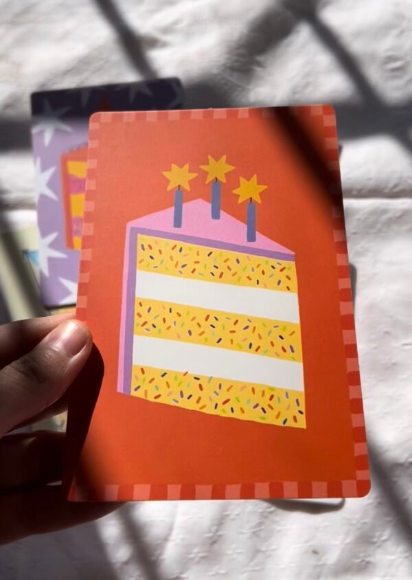 Screenshot Tarjetas Postal "Torta con bengalas"