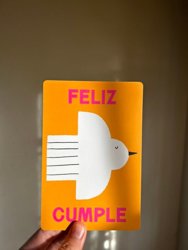 Tarjeta Postal Feliz Cumple pajarito.